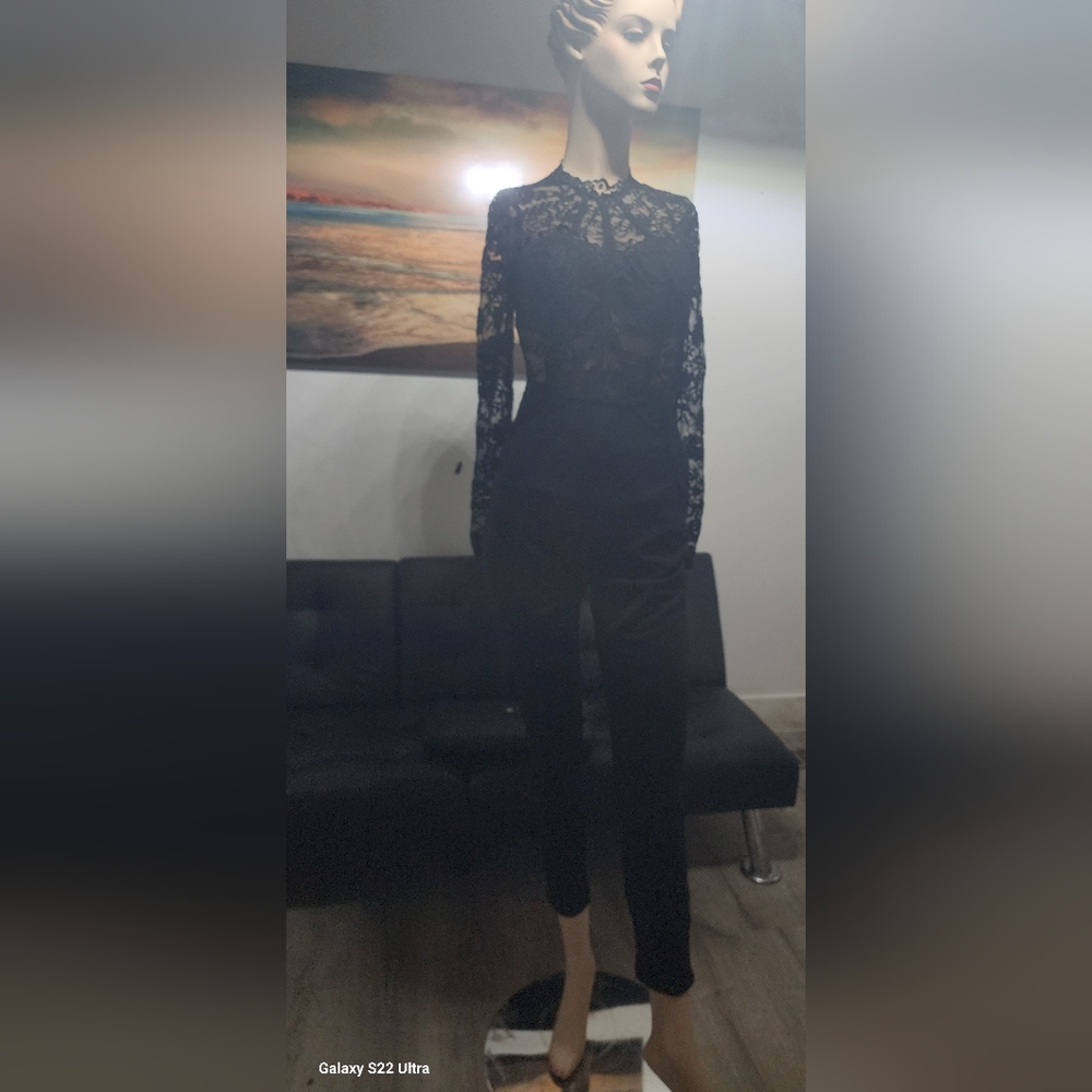 Elegant Black Lace Jumpsuit